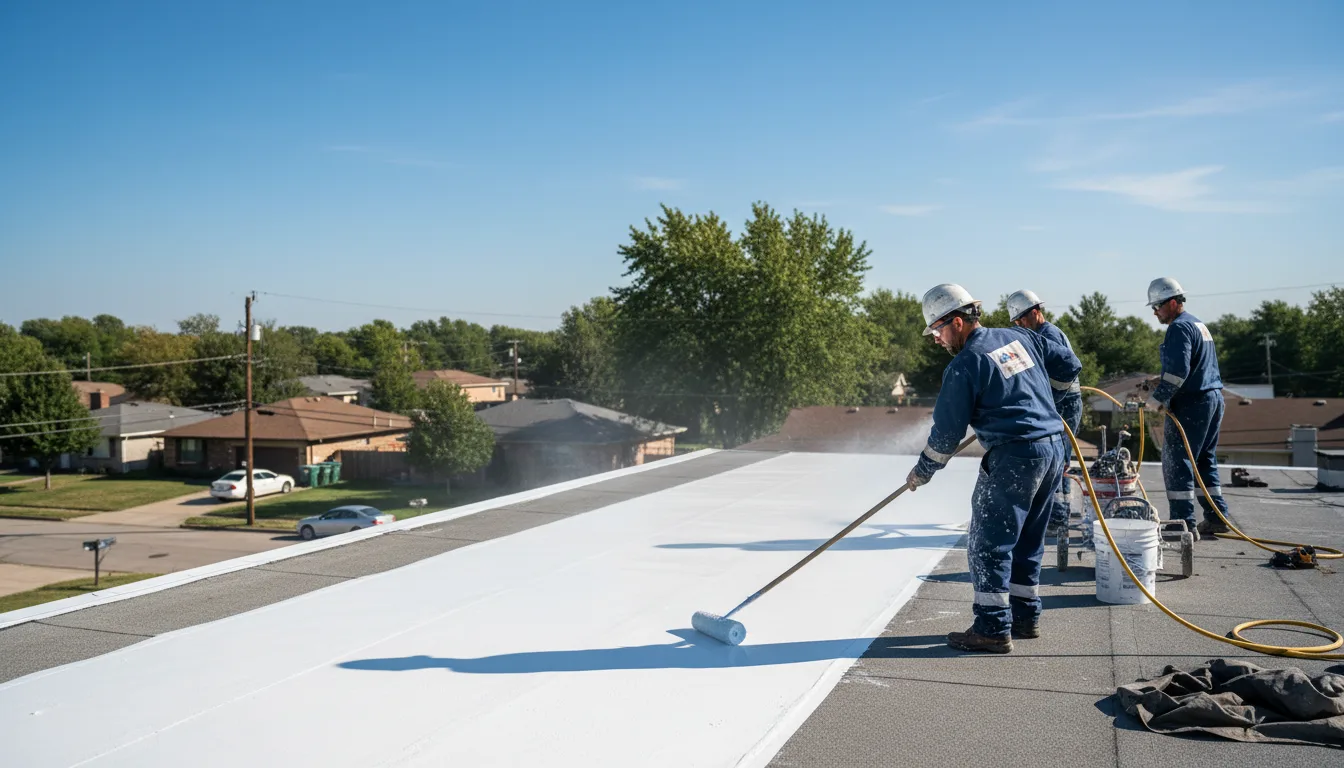 Commercial roof coating in East Islip, NY near me